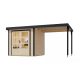 hibrid kerti ház KARIBU JUPITER 2A (93424) natur / antracit + menedék 219 cm LG4031