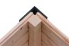 hibrid kerti ház KARIBU JUPITER 2A (93424) natur / antracit + menedék 219 cm LG4031