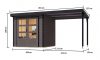 hibrid kerti ház KARIBU JUPITER 2B (93428) terragrau / antracit + menedék 219 cm LG4037