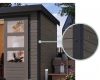 hibrid kerti ház KARIBU JUPITER 2B (93428) terragrau / antracit + menedék 219 cm LG4037