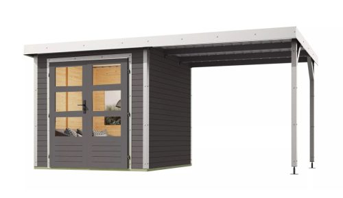 hibrid kerti ház KARIBU JUPITER B (93426) terragrau / fehér LG4038