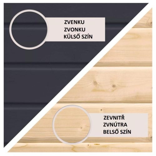 hibrid kerti ház KARIBU JUPITER C (93430) antracit / terragrau LG4042
