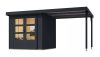 hibrid kerti ház KARIBU JUPITER 2C (93431) antracit / antracit + menedék 219 cm LG4043