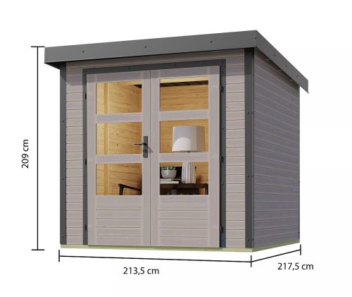 hibrid kerti ház KARIBU JUPITER D (93418) világosszürke / terragrau LG4077