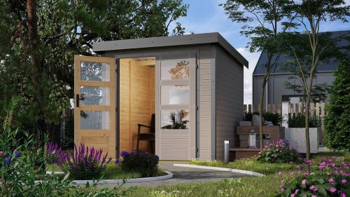 hibrid kerti ház KARIBU JUPITER D (93418) világosszürke / terragrau LG4077