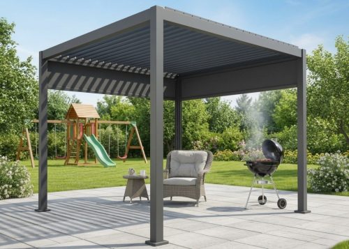 alumínium bioklimatikus pergola LANITPLAST PREMIUM 3x3 m LG4088