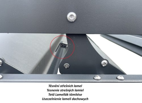 alumínium bioklimatikus pergola LANITPLAST PREMIUM 3x3 m LG4088