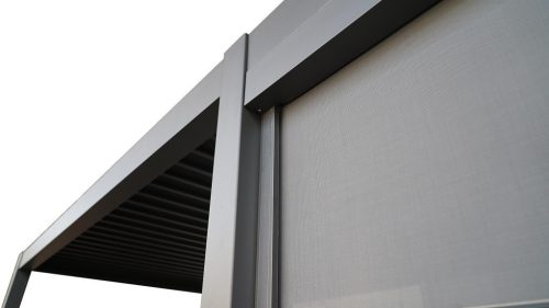 oldalsó hálós roló 5 m a LANITPLAST PREMIUM bioklimatikus pergolához LG4119