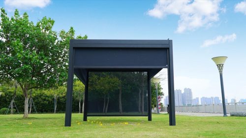 oldalsó hálós roló 5 m a LANITPLAST PREMIUM bioklimatikus pergolához LG4119