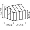 üvegház VITAVIA VENUS 5000 PC 6 mm fekete színű LG4138