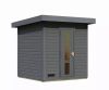 finn szauna KARIBU HYTTI 2 (97707) terragrau LG4145