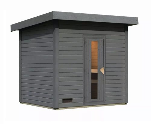 finn szauna KARIBU HYTTI 3 (97711) terragrau LG4147