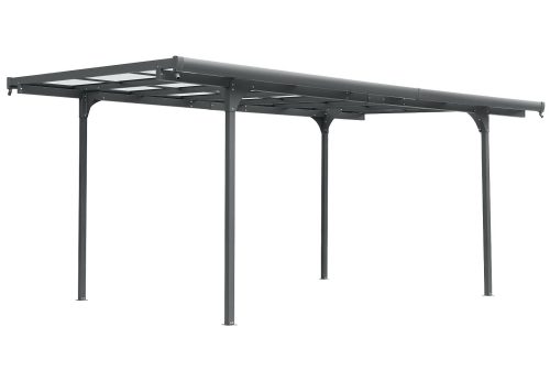 pergola LANITPLAST ALU 53 antracit + clear PC LG4148