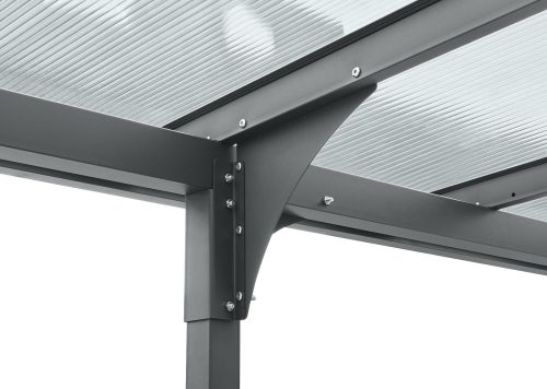 pergola LANITPLAST ALU 53 antracit + clear PC LG4148