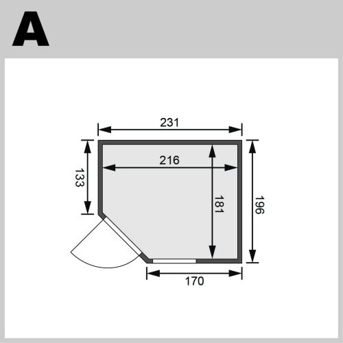 finn szauna KARIBU FIONA 3 (49442) LG4208