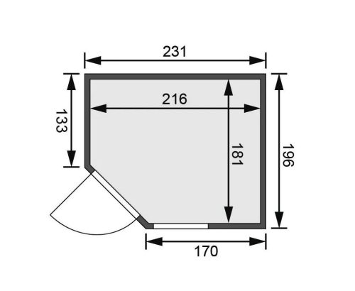 finn szauna KARIBU FIONA 3 (49976) LG4209