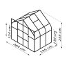 üvegház VITAVIA DIANA 5000 PC 4 mm ezüst színű LG4221