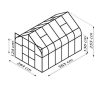 üvegház VITAVIA DIANA 9900 PC 4 mm fekete színű LG4234