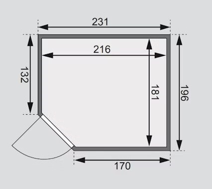finn szauna KARIBU HORNA (6196) LG4260