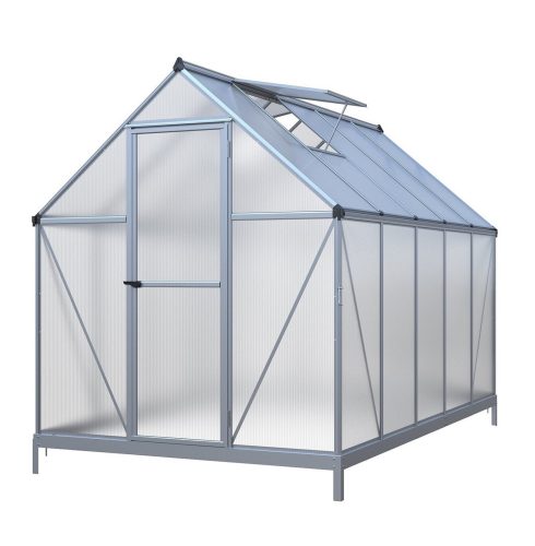 üvegház LANITPLAST SARANA 6x10 PC 4 mm ezüst színű LG4272