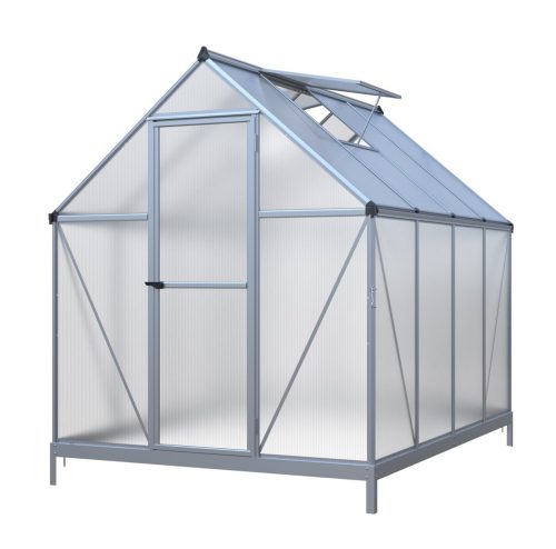 üvegház LANITPLAST SARANA 6x8 PC 4 mm ezüst színű LG4275