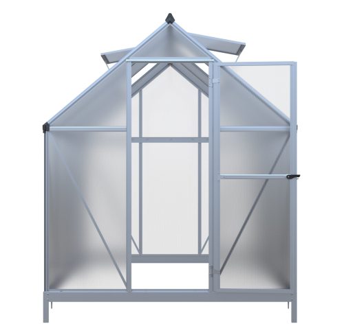 üvegház LANITPLAST SARANA 6x8 PC 4 mm ezüst színű LG4275