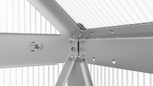 üvegház LANITPLAST SARANA 6x8 PC 4 mm ezüst színű LG4275