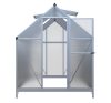 üvegház LANITPLAST SARANA 6x12 PC 4 mm ezüst színű LG4276