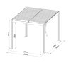 alumínium pergola LANITPLAST BIOCLIMATIC 33 BASIC LG4292