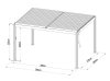 alumínium pergola LANITPLAST BIOCLIMATIC 43 BASIC LG4293