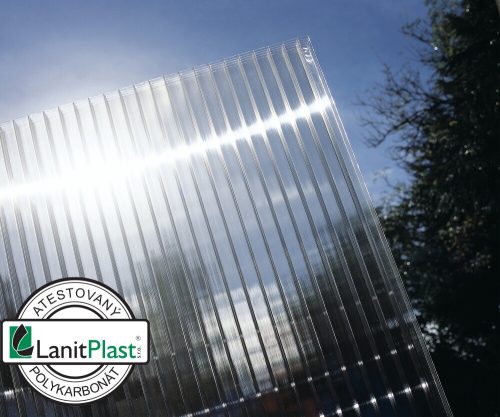 tartalék üvegezés pavilonhoz LANITPLAST 33 clear PC 6 mm LG4330