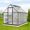 üvegház LANITPLAST SARANA 6x8 PC 4 mm fekete színű LG4334