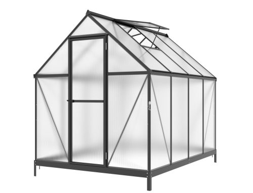 üvegház LANITPLAST SARANA 6x8 PC 4 mm fekete színű LG4334