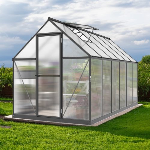 üvegház LANITPLAST SARANA 6x12 PC 4 mm fekete színű LG4335