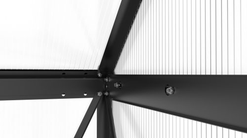 üvegház LANITPLAST SARANA 6x12 PC 4 mm fekete színű LG4335