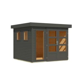 fa kerti ház KARIBU LAHAR 3,5 (11505) terragrau LG4420