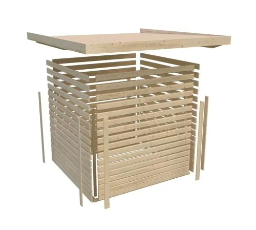 fa kerti ház KARIBU LAHAR 3,5 (11505) terragrau LG4420