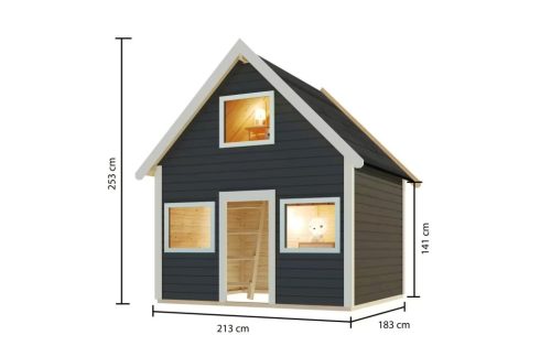játszóterek gyerekeknek KARIBU KALLE (44578) terragrau LG4495