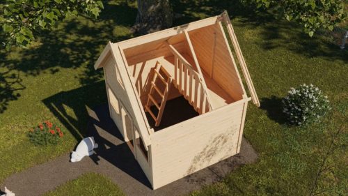 játszóterek gyerekeknek KARIBU KALLE (44578) terragrau LG4495