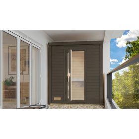 finn szauna KARIBU HYTTI 0 (356) terragrau LG4502