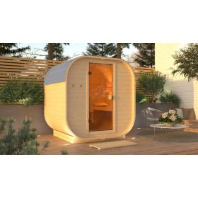 finn szauna KARIBU QUADRO 1 (109) natur LG4536