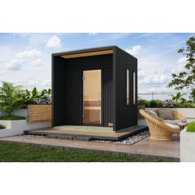 finn szauna KARIBU ARCADIA (34255) fekete LG4613