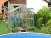 üvegház LANITPLAST LIMES Viva V6/2 1,97x2 m tiszta üveg 3 mm LG4696
