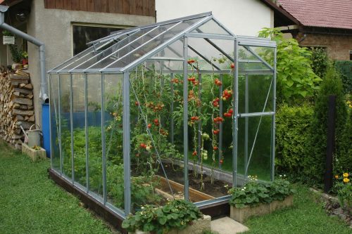 üvegház LANITPLAST LIMES Viva V6/4 1,97x4 m tiszta üveg 3 mm LG4702