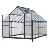 üvegház LANITPLAST SARANA 8x12 PC 4 mm fekete színű LG4749