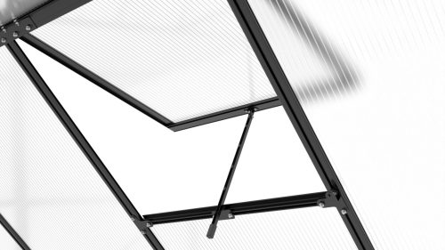 üvegház LANITPLAST SARANA 8x12 PC 4 mm fekete színű LG4749
