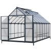 üvegház LANITPLAST SARANA 8x14 PC 4 mm fekete színű LG4751