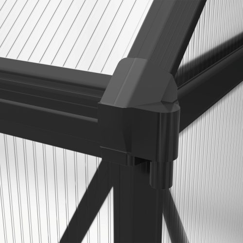 üvegház LANITPLAST SARANA 8x14 PC 4 mm fekete színű LG4751