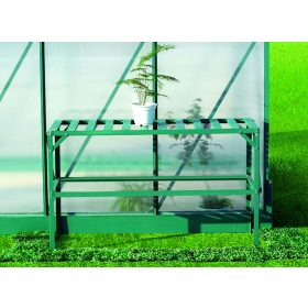 LanitPlast alumínium állvány 126x50cm 1db polccal, zöld