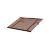 LanitPlast MELES, ALU bejárati tető barna, szélesség 1600 x mélység 850 mm, kamrás polikarbonát 4,5 mm 